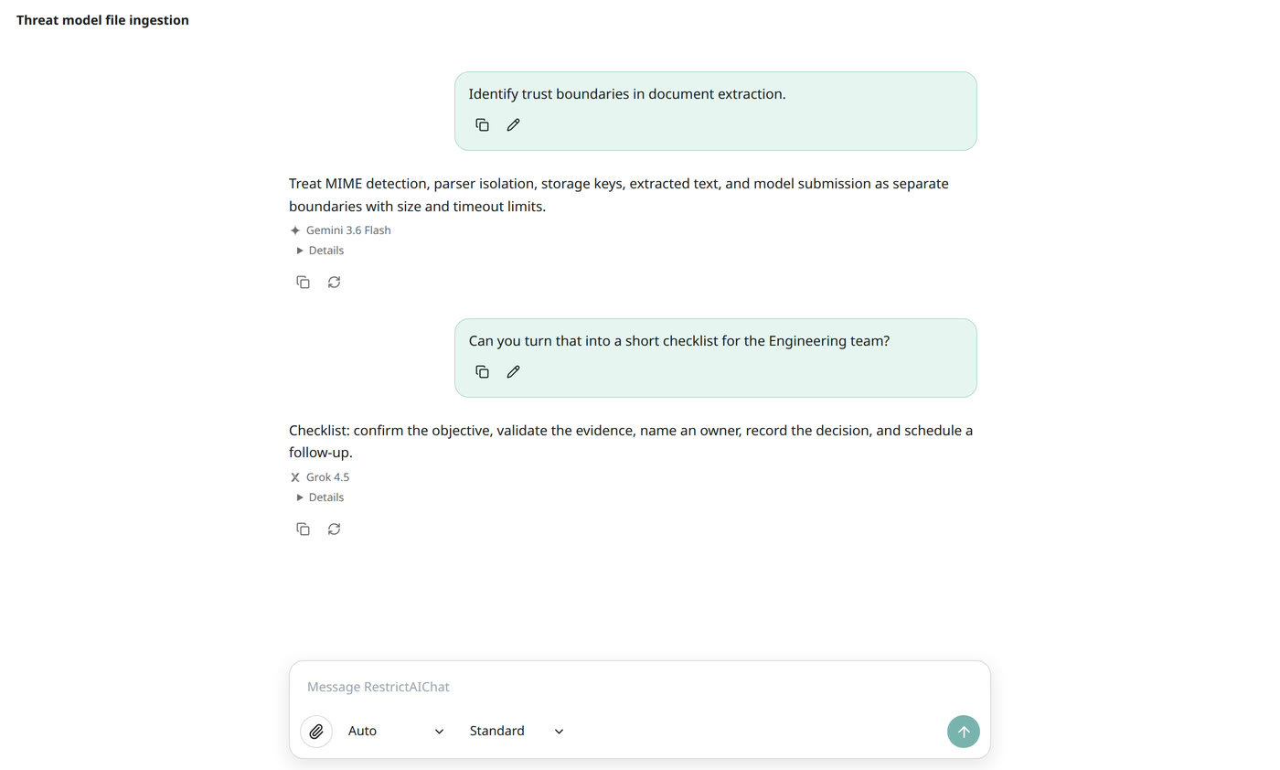 Ask once in familiar chat and use every model your organization approves.